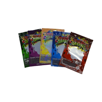 comprare Sacchetti di erba Mylar da 25 grammi sigillati su tre lati con serrature a prova di bambini online manufacture