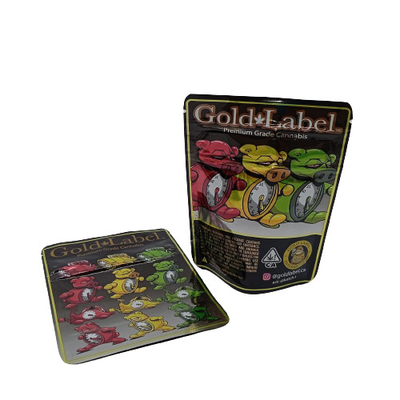comprare Sacchetti di erba Mylar personalizzati stampati digitalmente resistenti agli odori con cerniera online manufacture