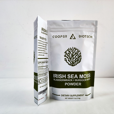 comprare Mylar Biodegradable Stand Up Bags 350g Tea Food Packaging con ziplock online manufacture