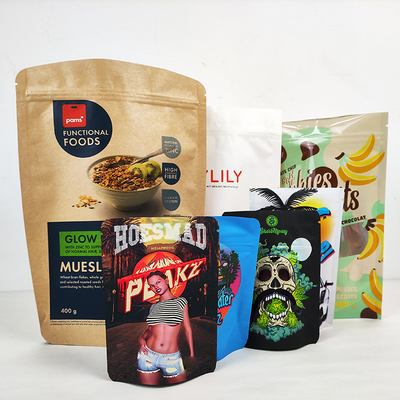 comprare Sacchetti di plastica colorata da 3,5 g ricapribili Mylar ziplockk Sacchetti di imballaggio per alimenti secchi stampati su misura online manufacture