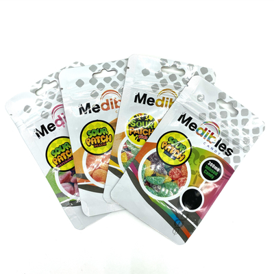 comprare Borse gommose 300 mg con sigillo a tre lati borse di plastica biodegradabili con buco per manico online manufacture