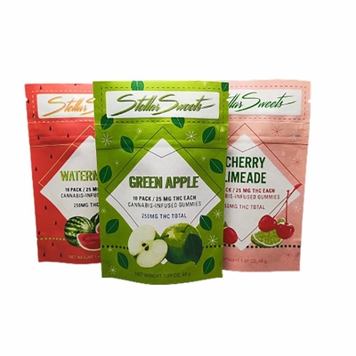 comprare Borsa personalizzabile d'imballaggio di carta kraft del sacchetto della prova dell'odore dello spuntino gommoso di THC online manufacture