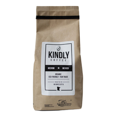 comprare Borsa di caffè di carta biodegradabile di Kraft Tin Tie Coffee Bags Kraft con la valvola online manufacture