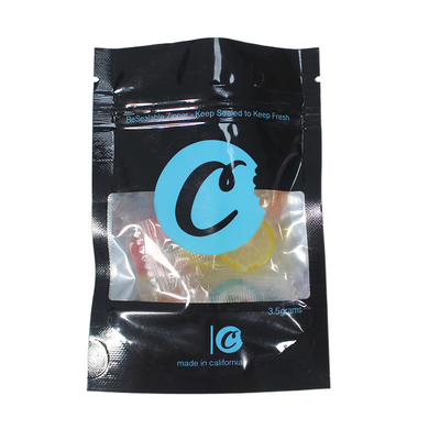 comprare Borsa a chiusura lampo di BRC Mylar con i biscotti della finestra che imballano supporto sui sacchetti per il fiore dell'erbaccia online manufacture