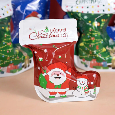 comprare Sacchetto Mylar Ziplock antiodore personalizzato in forma unica per Natale online manufacture