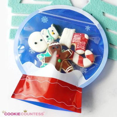 comprare Sacchetto di imballaggio Mylar personalizzato per Natale con forma speciale e chiusura a ziplock online manufacture
