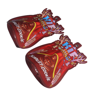 comprare Stampa su misura 3.5G Ziplock Mylar Bags Die Cut Sacchetti a forma irregolare online manufacture