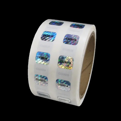 comprare Carta adesiva di vinile olografica resistente agli UV adesivi anti-falsificazione rimovibili online manufacture