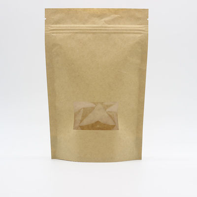 comprare Doypack sacchetti trasparenti 180 micron sacchetti di carta marrone con finestra trasparente online manufacture