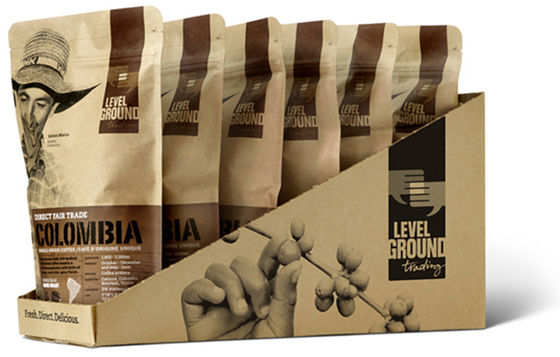 comprare SGS Sacchetti di carta kraft laminati 3 oz 100g Sacchetti di caffè stampati su misura online manufacture