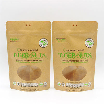 comprare Baglio di carta kraft compostabile per alimenti da 250 g con finestra trasparente online manufacture