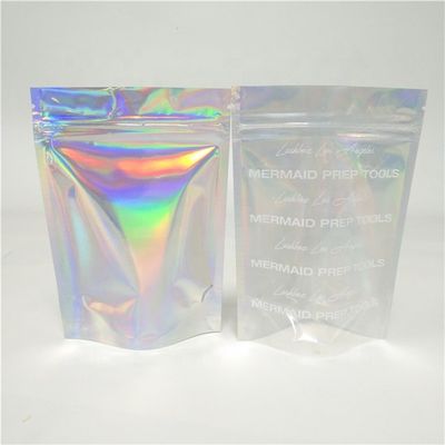 comprare PE OPP Holographic Stand Up Pocket Riutilizzabile Zip Lock Aluminum Foil Bag ODM online manufacture