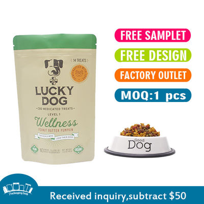 comprare Carta kraft di alta qualità sacchetto di cerniera per cibo per cani imballaggio grande sacchetti di plastica per animali domestici online manufacture