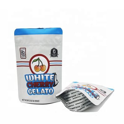 comprare Borse di foglio stampato a incisione ri-chiudibile 0.125 oz Borsa a fondo piatto online manufacture