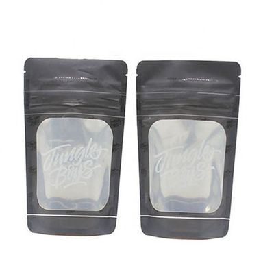 comprare ODM Vedere attraverso le borse snack chiudibili in piedi borsa nera SGS online manufacture