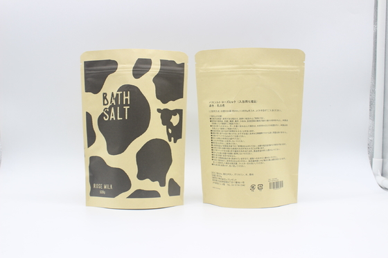 Caffè / Tè 250g Carta Kraft Borsa di cerniera 10 colori Rotogravura Stampa riaccopribile