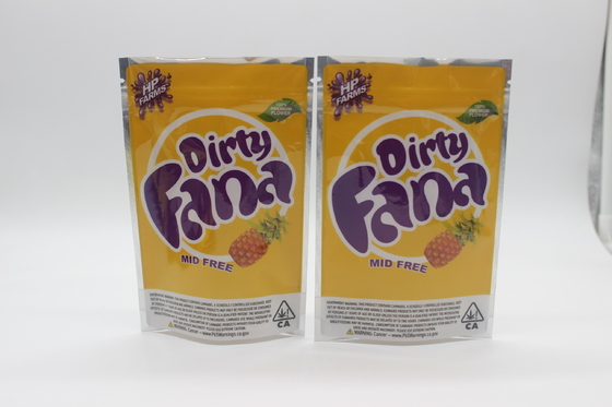 1g - 28g Foglio di alluminio Mylar Bag Cookie Packaging Sacchetti richiudibili per la conservazione degli alimenti in Mylar