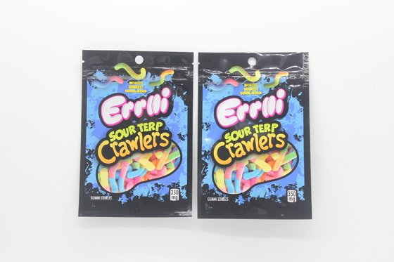 Weed Flower Mylar Stand Up Pouches Zipper Heat Sealable 3.5G Odore Proof