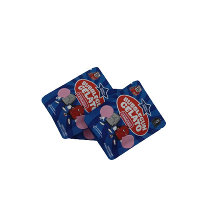 Flat Bottom Foil di alluminio Mylar Bag erba caramelle confezionamento con valvola e cerniera.