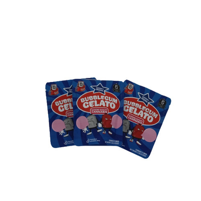 Etichetta impermeabile sacchetti di erba Mylar confezioni di caramelle cerniera stand up sacchetti Mylar