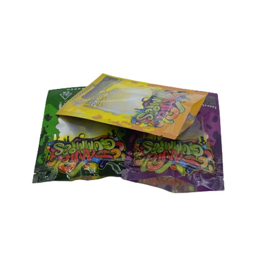 Biodegradabile 15g sacchetti in piedi erba erba imballaggio con serrature a prova di bambini