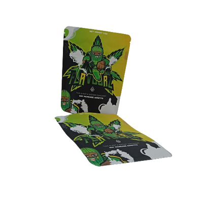 3 lati sigillo Stand Up Mylar sacchetti erba erba sacchetti di imballaggio ricapsulabili con cerniera