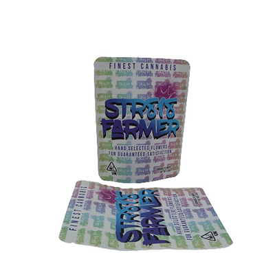 erba erba carta di alluminio sacchetto Mylar 3 lati sigillo sacchetto con cerniera
