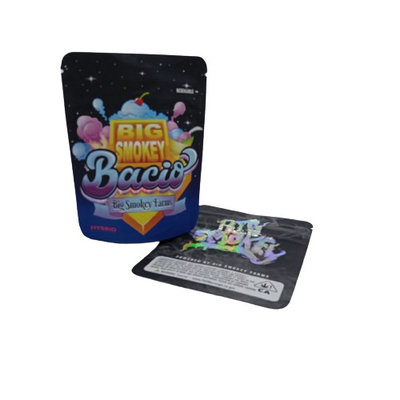 Tre lati 300g 150g Mylar erbaccia sacchetto di imballaggio cerniera sacchetti di alluminio Mylar