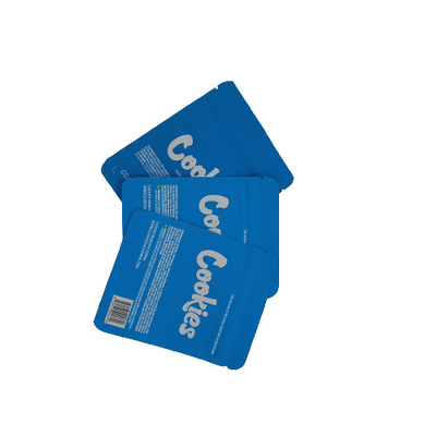 Blu 50g Mylar Stand Up Bags Zipper Gravure Printing per l'erba da caramella