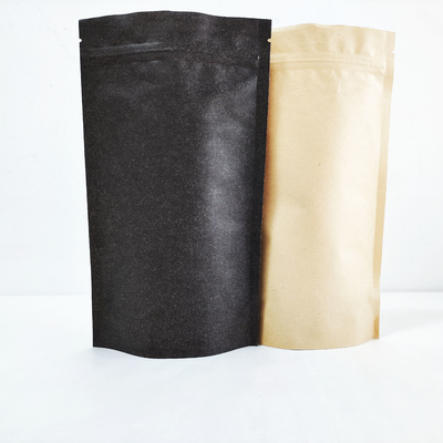 Carta kraft a fondo piatto, ecologica, stampata su misura, compostabile, 250g, valvola per sacchetti per chicchi di caffè