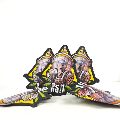 Colorato Verniciatura Forma Speciale Sacchetto 3.5g Pack Irregolare Proof Odor Custom Die Cut Sacchetti