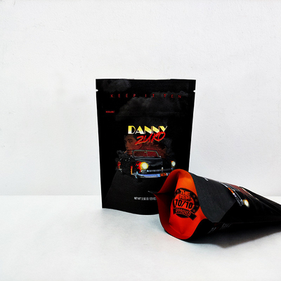 Borse per bambini a prova di odore, con cerniera a prova di bambino, con sacchetti Mylar da 3,5 grammi, con foglio di alluminio, con sacchetti per erbacce.