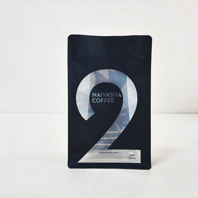 Caffè Tè Stand Up Side Gusset Bag 250g 500g 1kg Con Fermaglia Irregolare