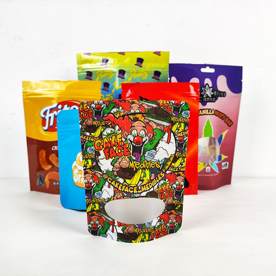 Imballaggio di sigillo PET Foglio di alluminio Borsa Stand Up 3.5G Sacchetti antiodore Mylar