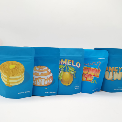 3.5g 7g 14g 28g sacchetti di erba Mylar Stand Up Zipper Food Storage Bag