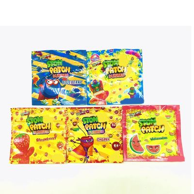 Borsa di plastica a tre lati per masticare caramelle gommose