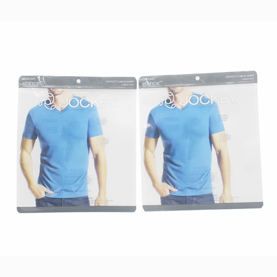 Borsa di plastica con sigillo trilaterale con sacchetto di abbigliamento, confezionamento di abbigliamento, borsa a cerniera ricapsulabile