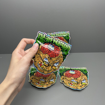 Il bambino d'imballaggio olografico Mylar tagliato resistente delle borse 3.5g di Mylar insacca su ordinazione stampato