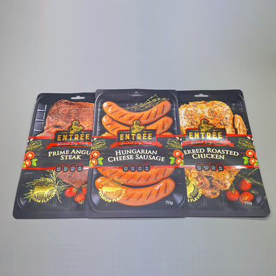 ziplockk Three Side Seal Bag Dog Treats Packaging Gold Blocking Flat Bottom Bag
