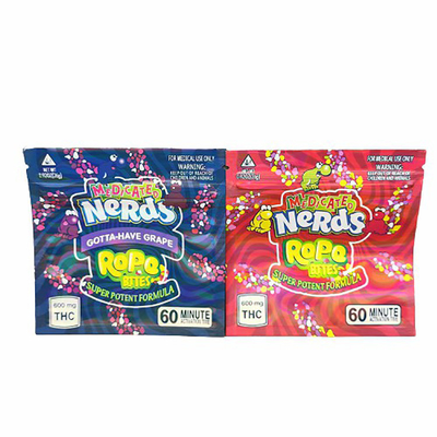 Borsa laterale della guarnizione del sacchetto 3 su ordinazione di imballaggio di plastica per Candy Gummies