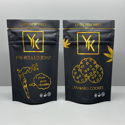 10 biscotti olografici della borsa THC del supporto di stampa di colori che imballano i sacchetti di plastica di Mylar