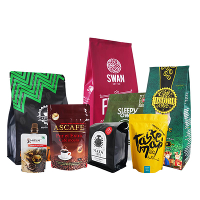 I chicchi di caffè di plastica su ordinazione insaccano la saldatura a caldo dell'OEM della borsa di Mylar del di alluminio