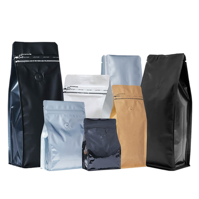 Caffè Bean Packaging With Zipper della borsa di caffè del fondo piatto di FDA 1000g 500g