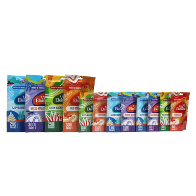 Tasse di erba Mylar lucida personalizzabili / sacchetto resistente all' umidità