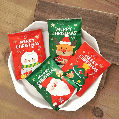 Glossoso sigillo termico sacchetti di imballaggio sacchetto di sigillo laterale per il regalo di Natale