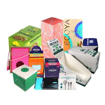 Cartone di carta Display Stand ripiano pronto per l' imballaggio Scatola di plastica per lacrime su misura