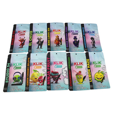 Packaging Soft Touch Mylar Bags Food Grade Proof Zipper termicamente sigillato