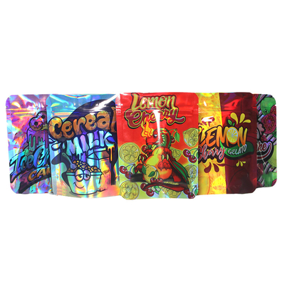Borsa di imballaggio in plastica olografica con ziplock