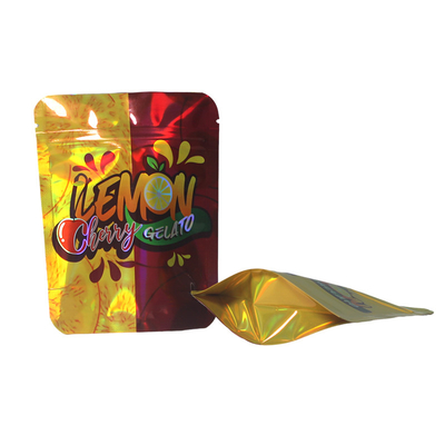Snack Frutta secca sacchetto con cerniera olografica sacchetto di imballaggio in foglio di alluminio Mylar