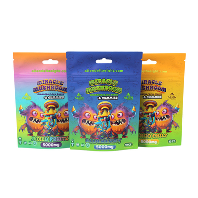 Borsa a prova d'odore a ripetizione 3.5g/7g/1oz/1lb sacchetti Mylar con cerniera